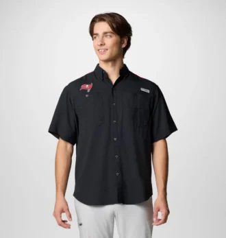 Herren PFG Tamiami™ Kurzarmhemd mit Farbblock-Design – Tampa Bay Buccaneers