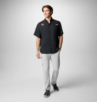 Herren PFG Tamiami™ Kurzarmhemd mit Farbblock-Design – Tampa Bay Buccaneers