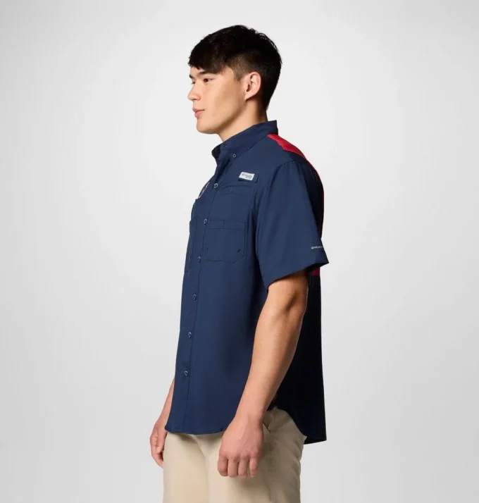 Herren PFG Tamiami™ Kurzarmhemd mit Farbblockdesign – Houston Texans Herren PFG Tamiami™ Kurzarmhemd mit Farbblockdesign – Houston Texans
