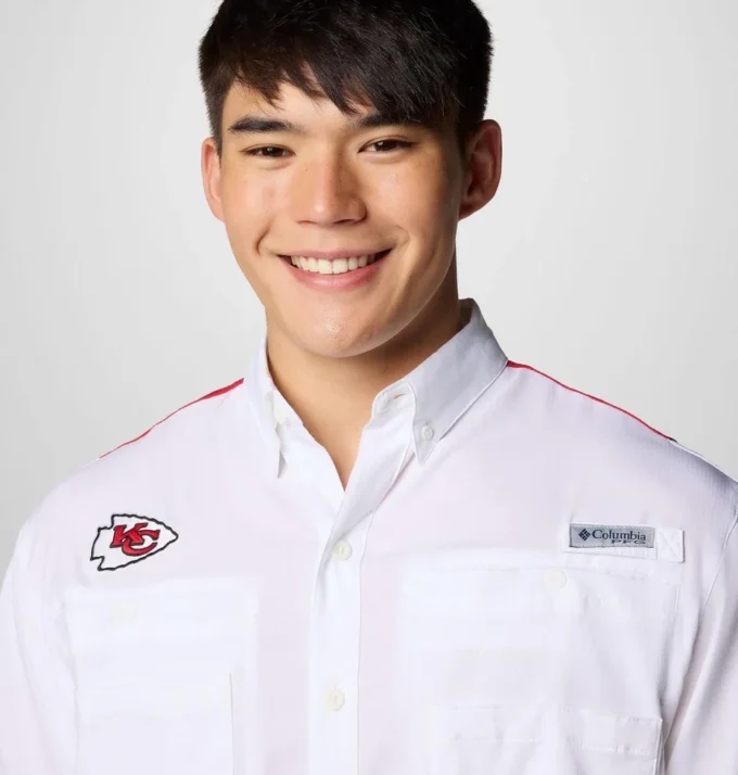 Herren PFG Tamiami™ Kurzarmhemd mit Farbblockdesign – Kansas City Chiefs Herren PFG Tamiami™ Kurzarmhemd mit Farbblockdesign – Kansas City Chiefs