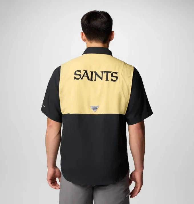 Herren PFG Tamiami™ Kurzarmhemd mit Farbblockdesign – New Orleans Saints Herren PFG Tamiami™ Kurzarmhemd mit Farbblockdesign – New Orleans Saints