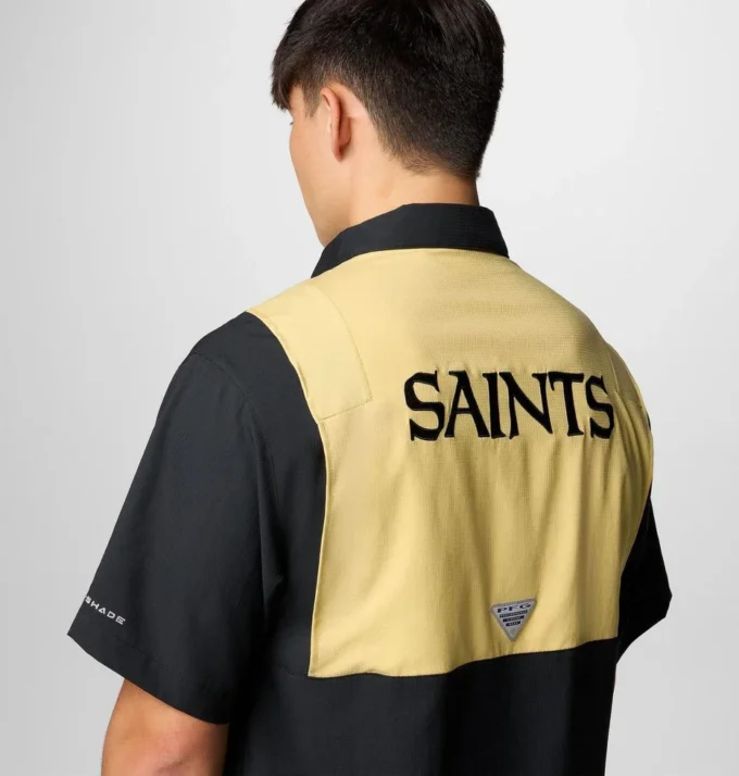 Herren PFG Tamiami™ Kurzarmhemd mit Farbblockdesign – New Orleans Saints Herren PFG Tamiami™ Kurzarmhemd mit Farbblockdesign – New Orleans Saints