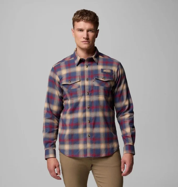 Herren PHG Roughtail™ Stretch-Flanellhemd mit langen Ärmeln