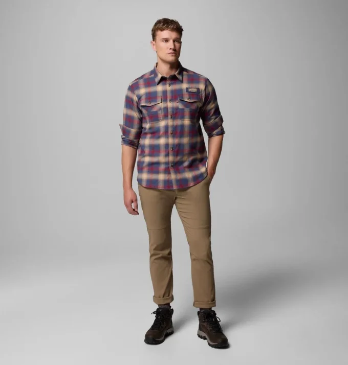 Herren PHG Roughtail™ Stretch-Flanellhemd mit langen Ärmeln
