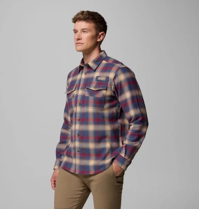 Herren PHG Roughtail™ Stretch-Flanellhemd mit langen Ärmeln