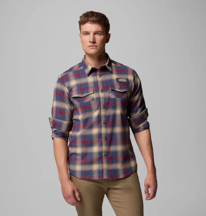 Herren PHG Roughtail™ Stretch-Flanellhemd mit langen Ärmeln