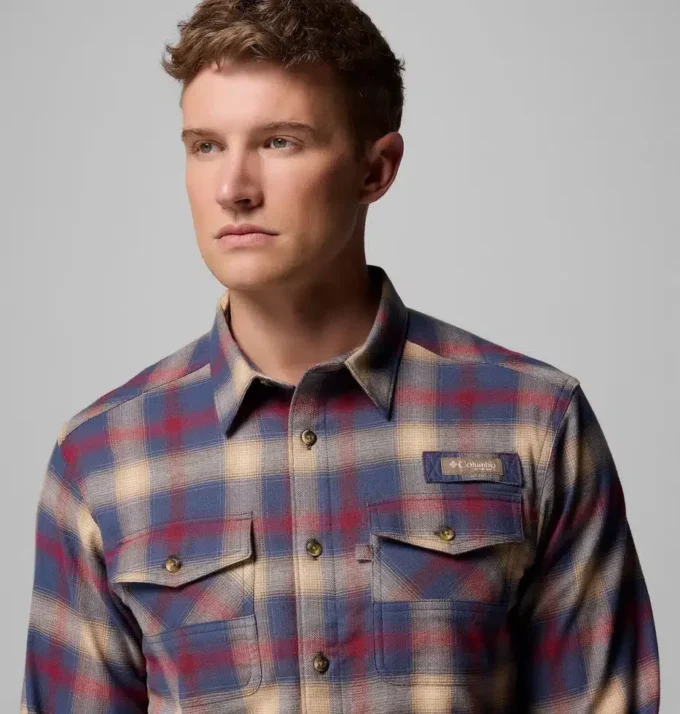 Herren PHG Roughtail™ Stretch-Flanellhemd mit langen Ärmeln