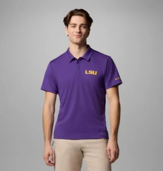 Herren-Polohemd Collegiate Fair Catch™ – LSU