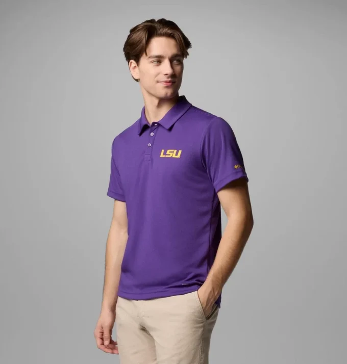 Herren-Polohemd Collegiate Fair Catch™ – LSU