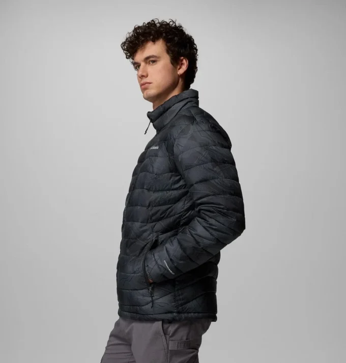 Herren Powder Lite™ II Printed Jacke