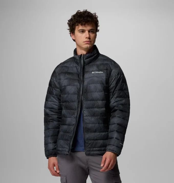 Herren Powder Lite™ II Printed Jacke