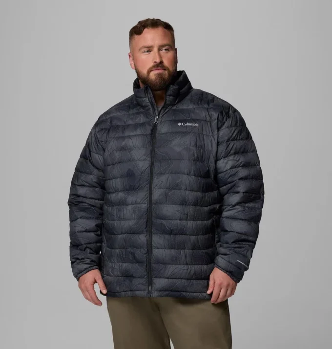Herren Powder Lite™ II Printed Jacke – Big Herren Powder Lite™ II Printed Jacke – Big