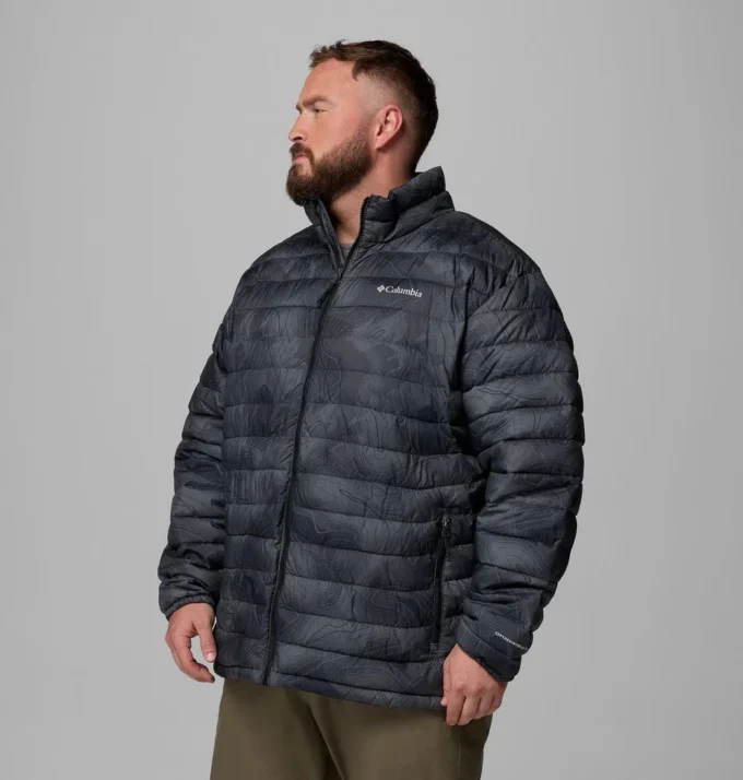 Herren Powder Lite™ II Printed Jacke – Big Herren Powder Lite™ II Printed Jacke – Big