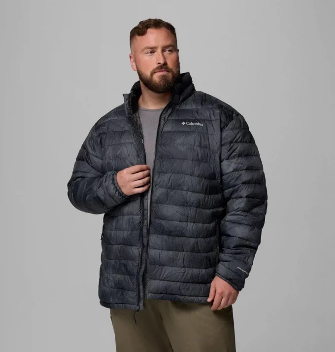 Herren Powder Lite™ II Printed Jacke – Big Herren Powder Lite™ II Printed Jacke – Big