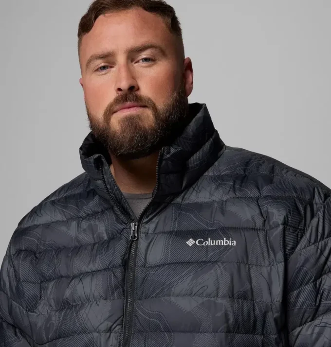 Herren Powder Lite™ II Printed Jacke – Big Herren Powder Lite™ II Printed Jacke – Big