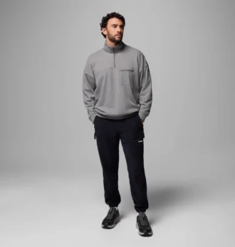 Herren-Pullover mit halbem Reißverschluss aus Bugasweat™