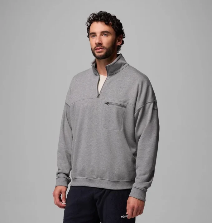 Herren-Pullover mit halbem Reißverschluss aus Bugasweat™ Herren-Pullover mit halbem Reißverschluss aus Bugasweat™
