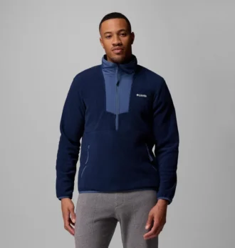 Herren Sequoia Grove™ Fleecejacke mit halbem Reißverschluss – lang