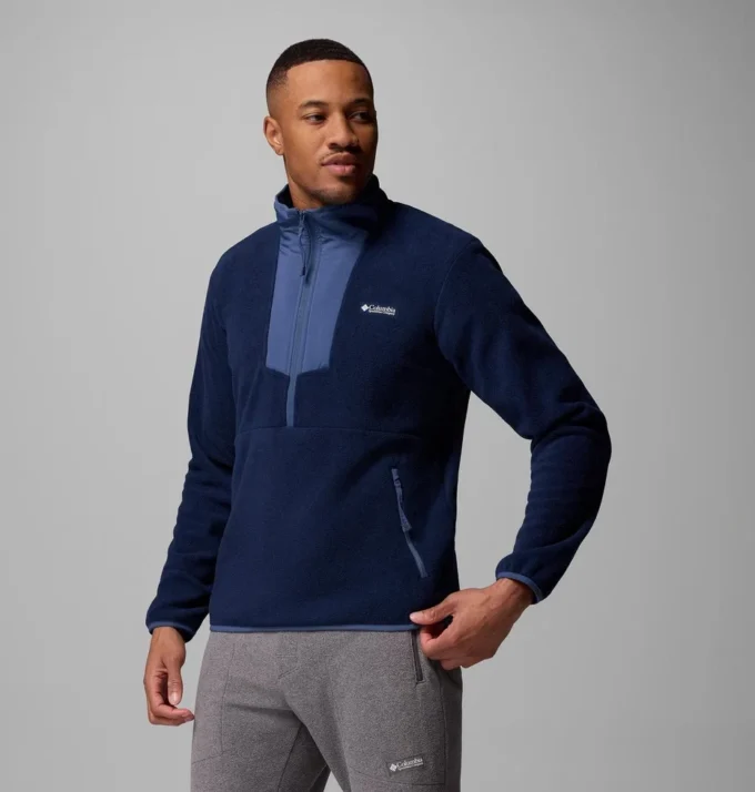 Herren Sequoia Grove™ Fleecejacke mit halbem Reißverschluss – lang Herren Sequoia Grove™ Fleecejacke mit halbem Reißverschluss – lang