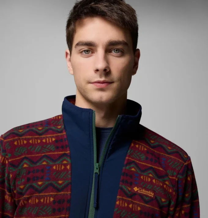 Herren Sequoia Grove™ Printed Full Zip – Tall