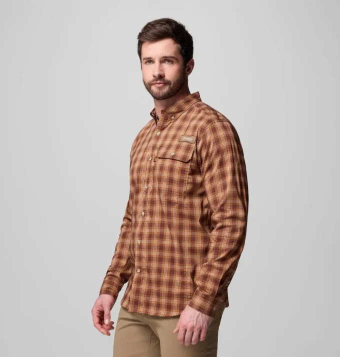 Herren Sharptail™ Langarm-Shirt mit Garnfärbung Herren Sharptail™ Langarm-Shirt mit Garnfärbung