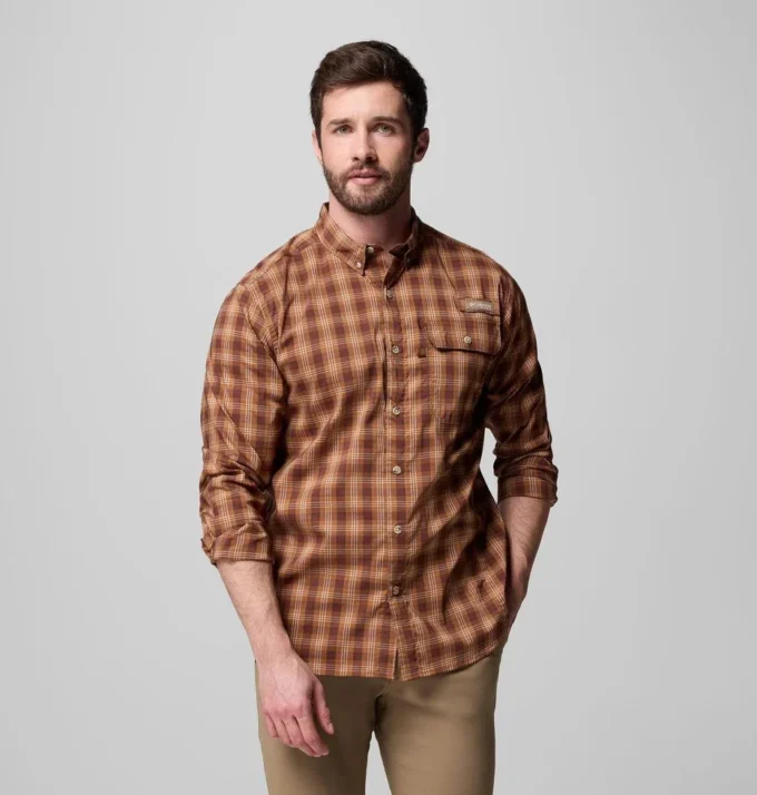 Herren Sharptail™ Langarm-Shirt mit Garnfärbung Herren Sharptail™ Langarm-Shirt mit Garnfärbung