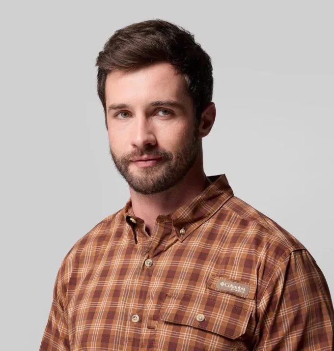 Herren Sharptail™ Langarm-Shirt mit Garnfärbung Herren Sharptail™ Langarm-Shirt mit Garnfärbung