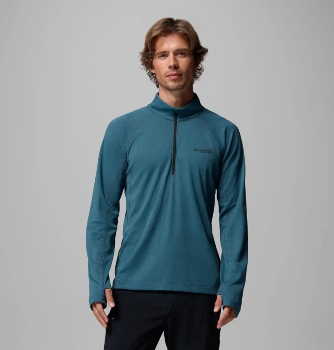 Herren-Shirt DriVenture™ mit halbem Reißverschluss