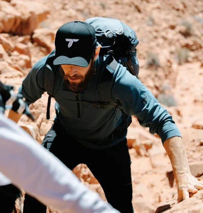 Herren-Shirt DriVenture™ mit halbem Reißverschluss