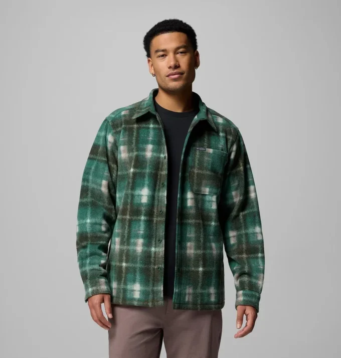 Herren Steens Mountain™ Fleece-Hemdjacke II mit Print – Lang