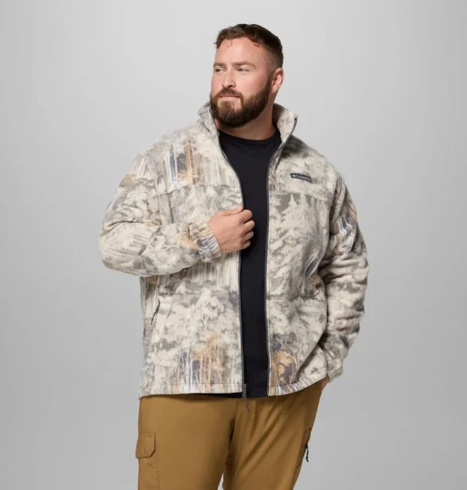 Herren Steens Mountain™ Fleecejacke mit Aufdruck – groß