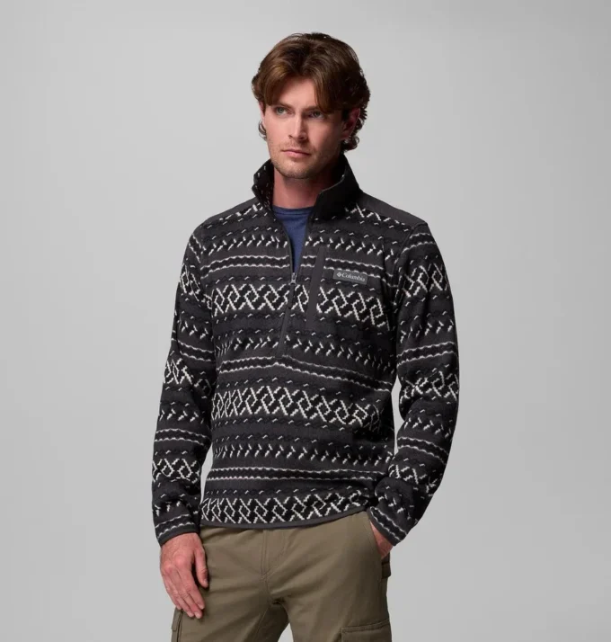 Herren Sweater Weather™ II Pullover mit Halb-Reißverschluss und Print