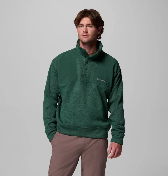Herren Sweater Weather™ Relaxed Fit Half Snap Pullover