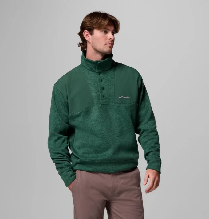 Herren Sweater Weather™ Relaxed Fit Half Snap Pullover