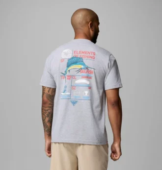 Herren-T-Shirt Anski Sailfish PFG mit kurzen Ärmeln