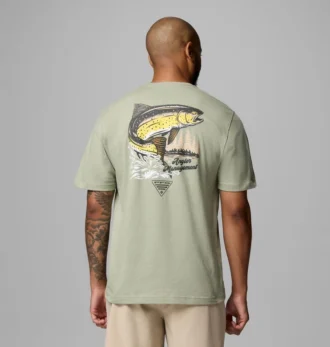 Herren-T-Shirt Charlie Trout PFG mit kurzen Ärmeln