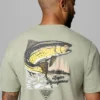 Herren-T-Shirt Charlie Trout PFG mit kurzen Ärmeln