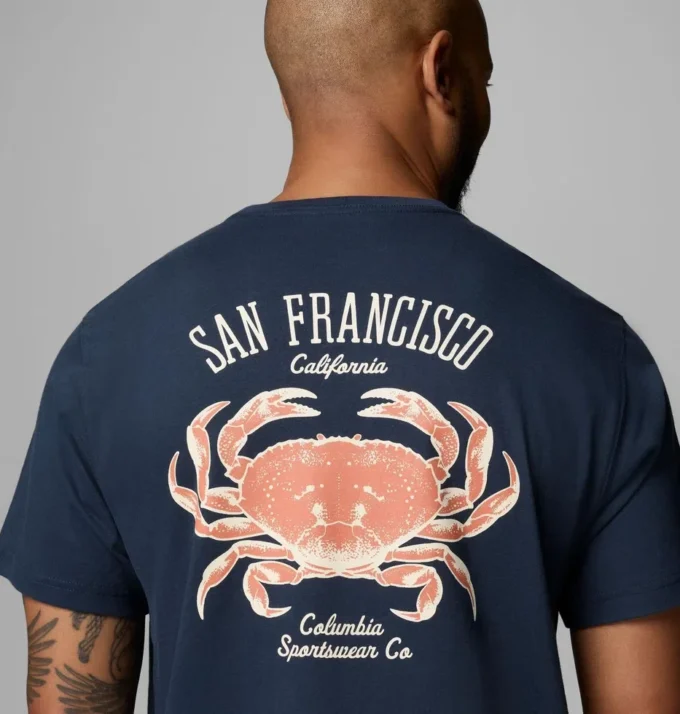 Herren-T-Shirt Dungeness SF CA CSC mit kurzen Ärmeln