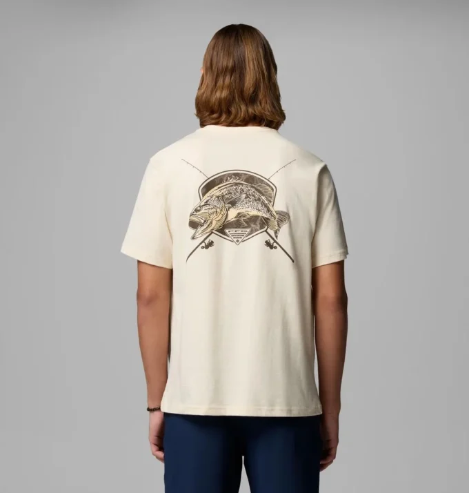 Herren-T-Shirt „Garett Bass PFG” mit kurzen Ärmeln