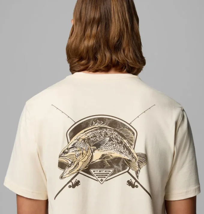 Herren-T-Shirt „Garett Bass PFG” mit kurzen Ärmeln