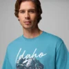 Herren-T-Shirt Garnet ID CSC mit kurzen Ärmeln