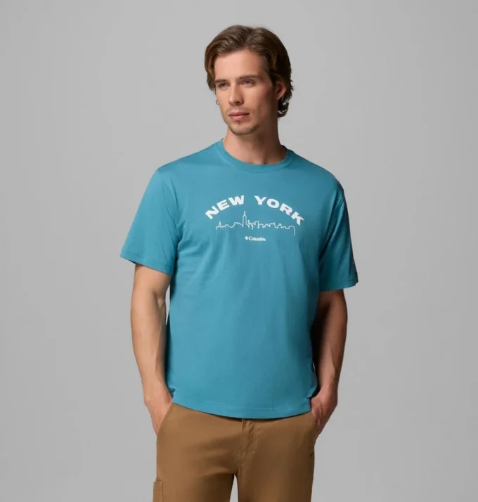 Herren-T-Shirt „Gilded NY CSC” mit kurzen Ärmeln
