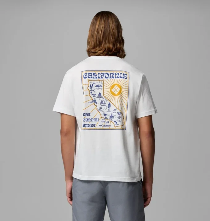 Herren-T-Shirt Golden CA CSC