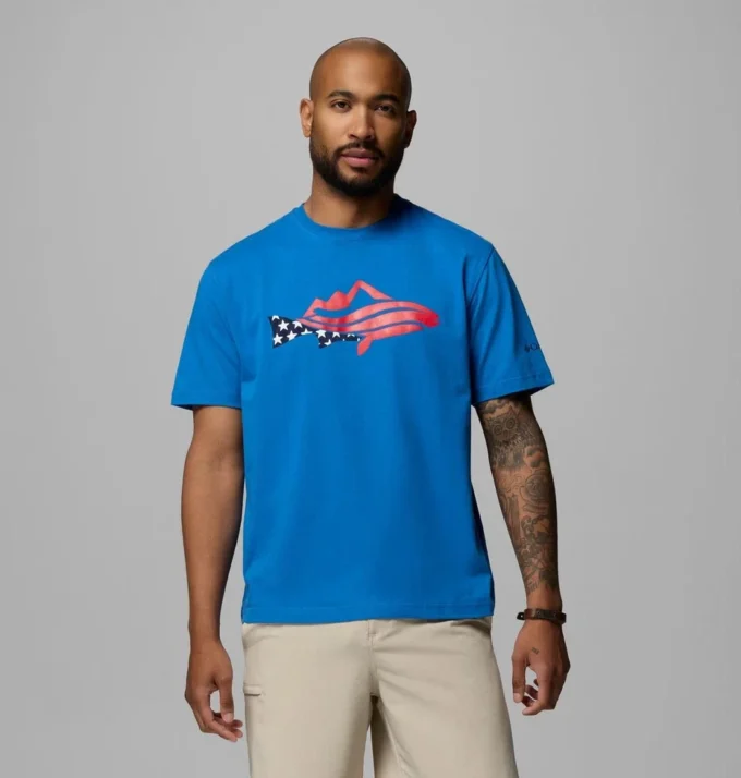 Herren-T-Shirt PFG™ Silver Bank Trout Mountain