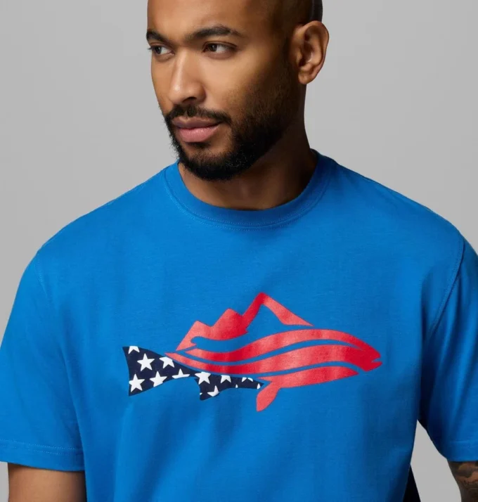 Herren-T-Shirt PFG™ Silver Bank Trout Mountain