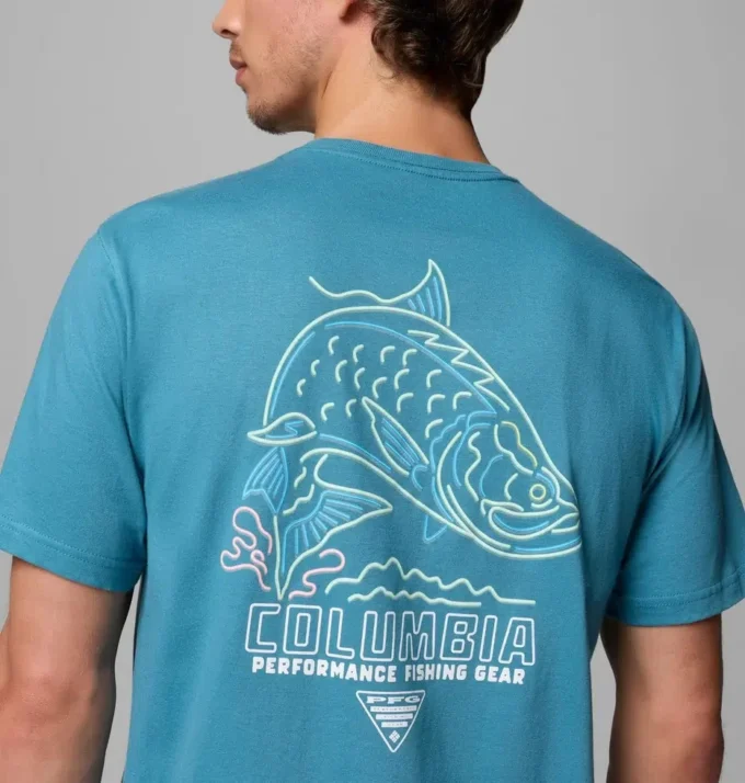 Herren-T-Shirt Ralfie Tarpon Br PFG mit kurzen Ärmeln