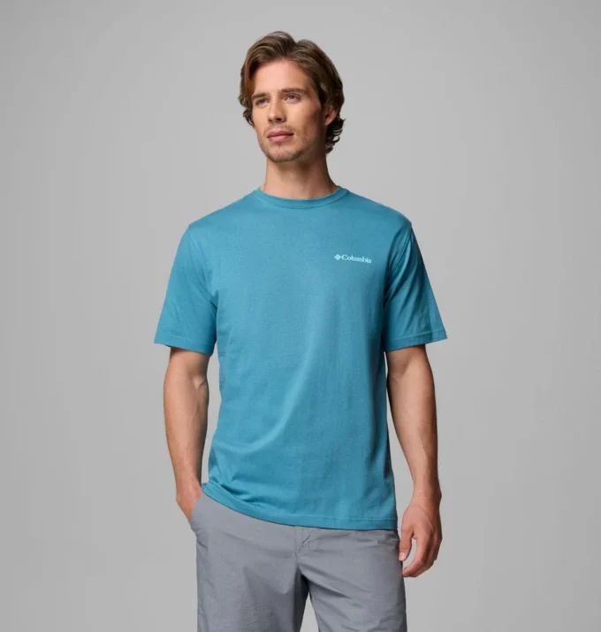 Herren-T-Shirt Steep Mt Hood OR CSC mit kurzen Ärmeln