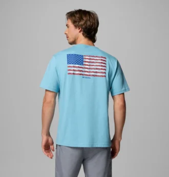 Herren-T-Shirt „Thesen Flag CSC” mit kurzen Ärmeln