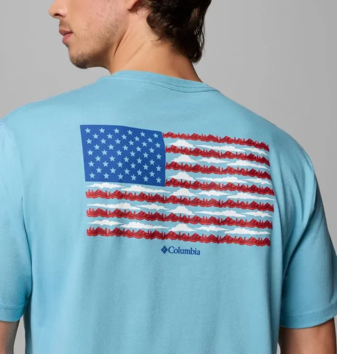 Herren-T-Shirt „Thesen Flag CSC” mit kurzen Ärmeln