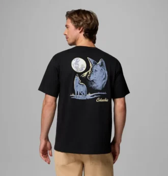 Herren-T-Shirt „Yodel Coyote CSC” mit kurzen Ärmeln